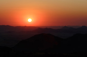 CouchÃ© de soleil sur le Namib