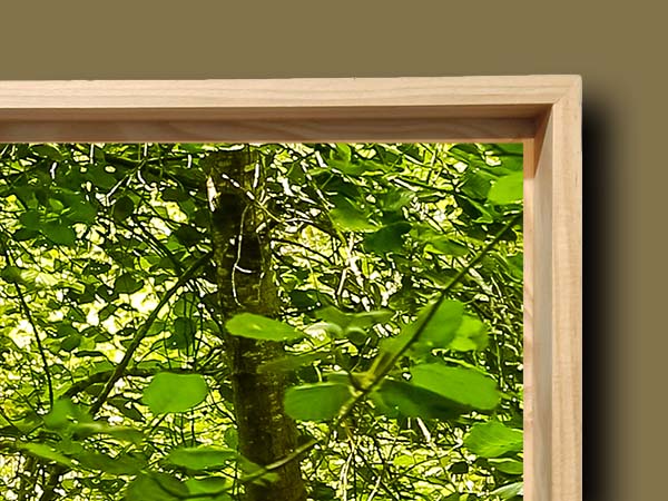 Encadrement du tableau en cadre bois