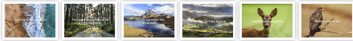 Lien vers mes galeries photos de paysages et de nature