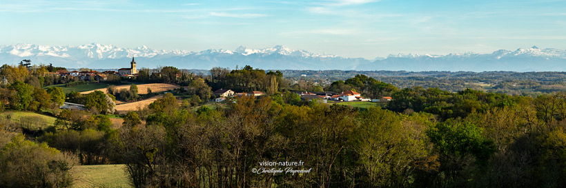 Cliquer pour agrandir la photo Vue sur le village de Donzacq, en Chalosse