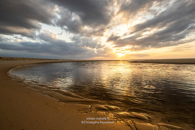 Cliquer pour agrandir la photo Le courant d Huchet et la plage