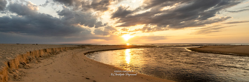 Le courant d Huchet et la plage