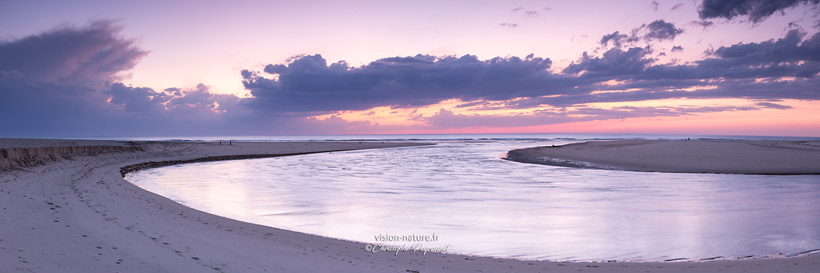 Le courant d Huchet et la plage