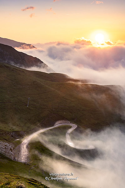 Lever du jour sur les hauteurs de Saint-Lary Soulan