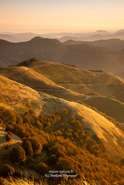 Iraty a l'automne, premières lumières