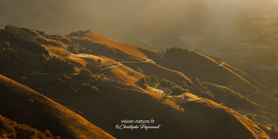 Sur les hauteurs basques à l'automne