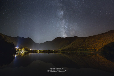 Voie lactée au dessus du lac de Loudenvielle