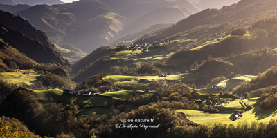 Panaorama sur le village de Larrau, en Soule - Pays Basque