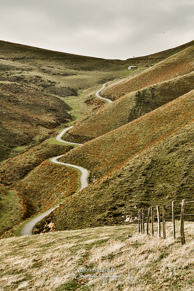 Paysages de la Soule à l'automne, province du Pays Basque