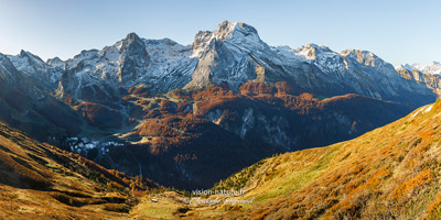 Gourette et le pic du Ger depuis les hauteurs de l'Aubisque